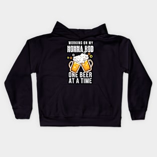 Working On My Dad Bod Funny Dad Bod T Shirt NONNA BOD Kids Hoodie